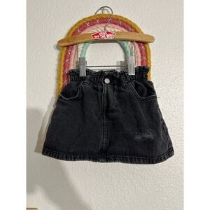 zara denim baby skirt